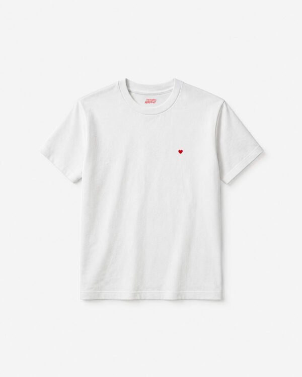 Camiseta Basique Coração - Class Branca