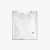 Camiseta Branca Essencial Camiseta Essencial Coração Line - Branca