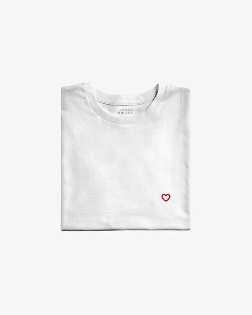 Camiseta Essencial Coração Line - Branca Camiseta Essencial Coração Line - Branca