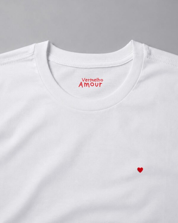 Camiseta Basique Coração - Class Branca
