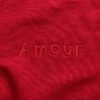 Moletom Vermelho Básico / Minimalista Bordado Amour Moletom Básico Amour - Full Red