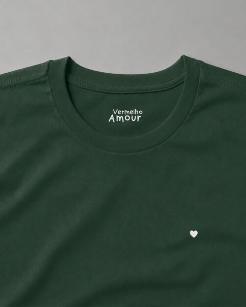 Camiseta Basique Coração - Vert Camiseta Basique Coração - Vert