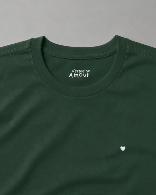 Camiseta Basique Coração - Vert Camiseta Basique Coração - Vert