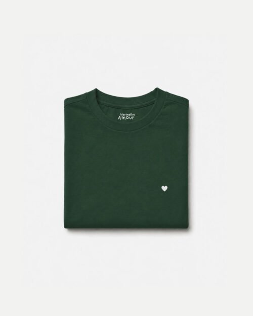 Camiseta Basique Coração - Vert Camiseta Basique Coração - Vert