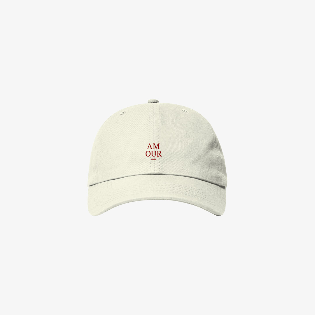 Boné Dad Hat Rosa Bebê Logo Amour Vermelho - Vermelho Amour