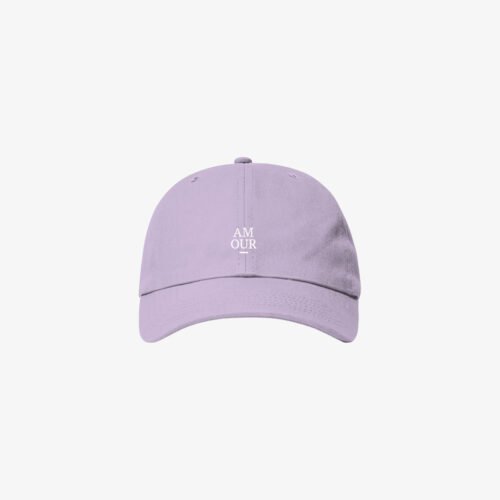 Boné Dad Hat Lavanda / Logo Amour Branco Boné Dad Hat Amour - Lavanda