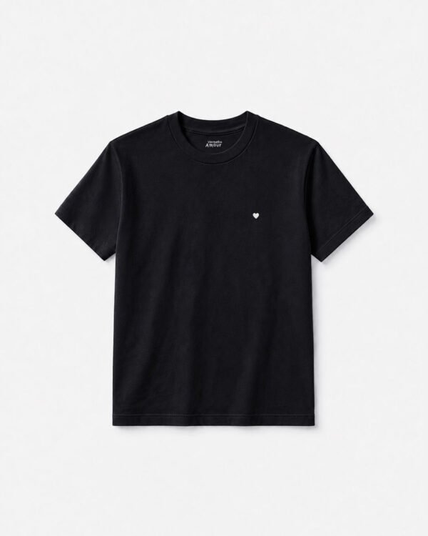 Camiseta Basique Coração - Noir Blanc Camiseta Basique Coração - Noir Blanc