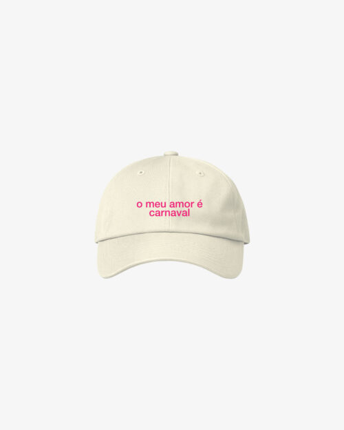 Boné Dad Hat o meu amor é carnaval Boné Dad Hat o meu amor é carnaval - Off-White
