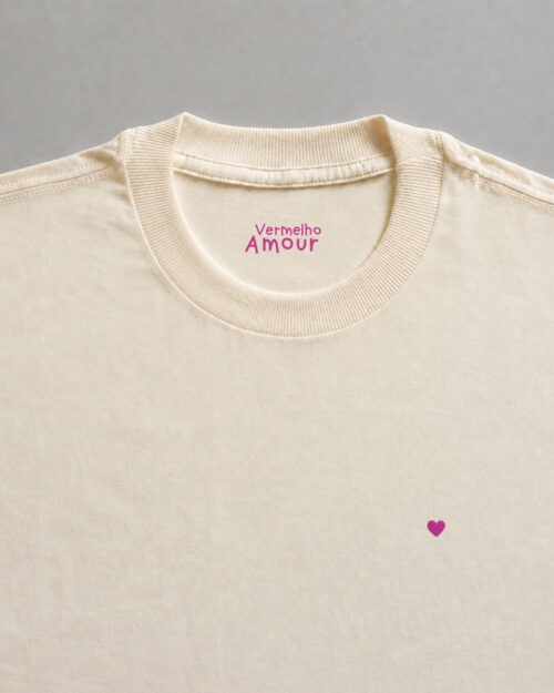 Camiseta Cotton Coração - Flux Rosé Camiseta Cotton Coração - Flux Rosé