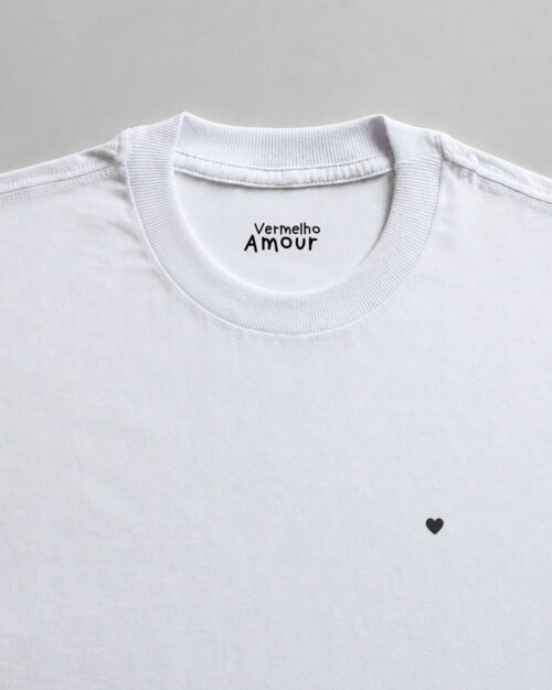 Camiseta Cotton Coração - Mossé Camiseta Cotton Coração - Mossé