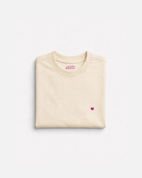 Camiseta Cotton Coração - Flux Rosé Camiseta Cotton Coração - Flux Rosé
