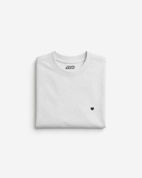 Camiseta Cotton Coração - Mossé Camiseta Cotton Coração - Mossé