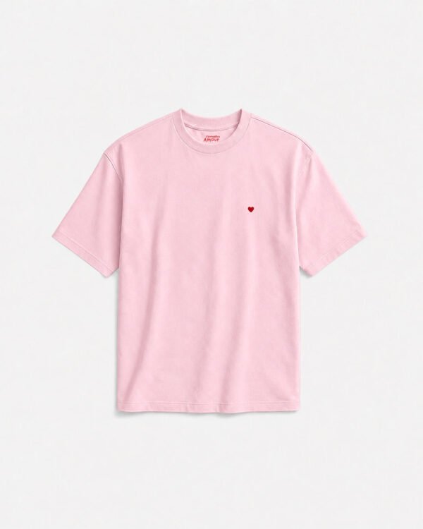 Camiseta Cotton Coração - Framboise