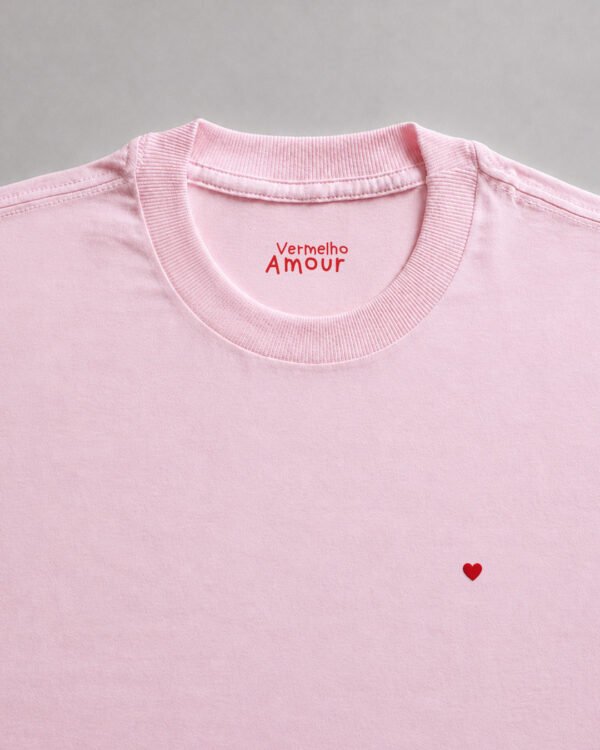 Camiseta Cotton Coração - Framboise