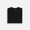 Camiseta Cotton Coração - Rosacre Preta