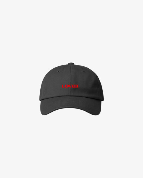 Boné Dad Hat Lover / Gris Foncé e Vermelho Boné Dad Hat Lover - Gris Foncé