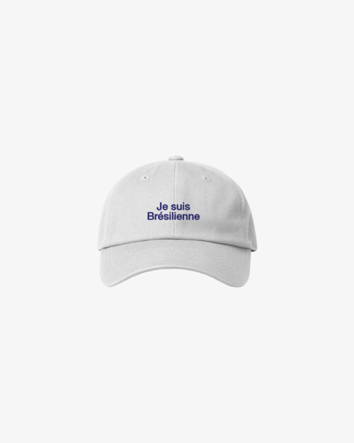 Boné Dad Hat Je suis Brésilienne - Branco