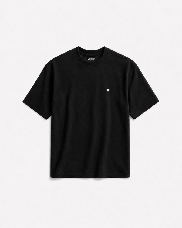 Camiseta Cotton Coração - Noir Blanc