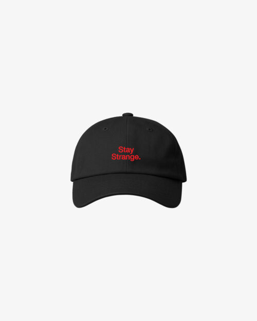 Boné Dad Preto Stay Strange. Boné Dad Hat Stay Strange