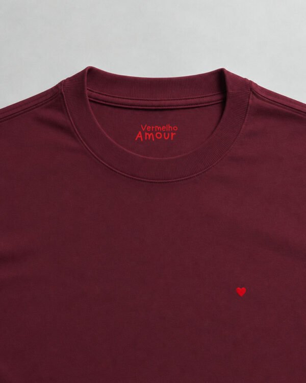 Camiseta Comfort Coração - Cherry Marie Camiseta Comfort Coração - Cherry Marie