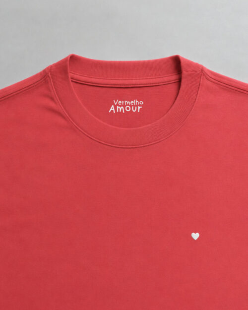 Camiseta Comfort Coração - Terracota Camiseta Comfort Coração - Terracota
