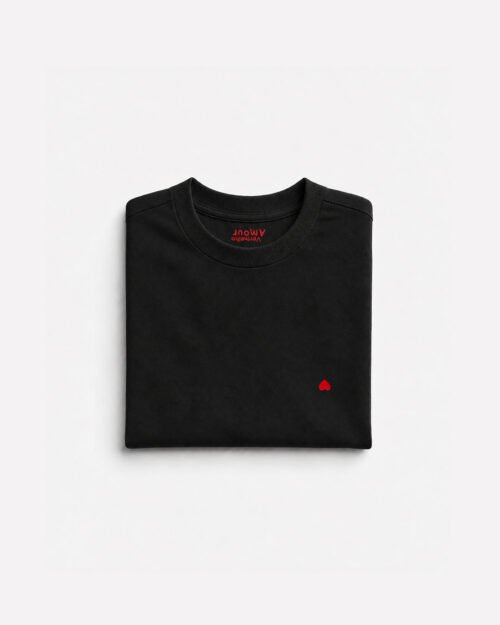 Camiseta Cotton Coração - Mundo Invertido Camiseta Cotton Coração - Mundo Invertido