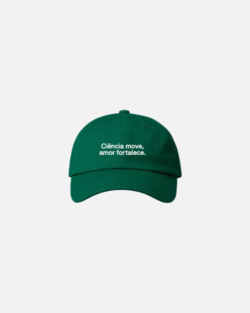 Boné Dad Hat A.C. Camargo - Ciência move, amor fortalece - Crocodile Boné Dad Hat A.C.Camargo - Ciência move, amor fortalece - Crocodile
