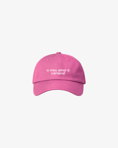 Boné Dad Hat o meu amor é carnaval Boné Dad Hat o meu amor é carnaval - Pink