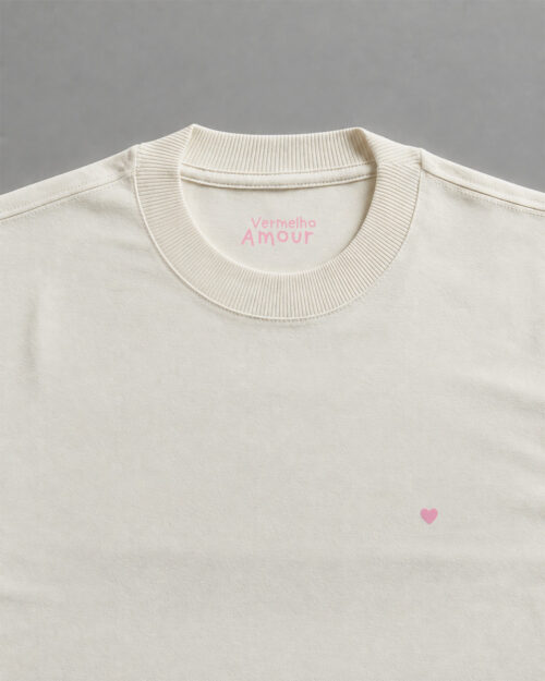Camiseta Heavyweight Coração - Blush Camiseta Heavyweight Coração - Blush