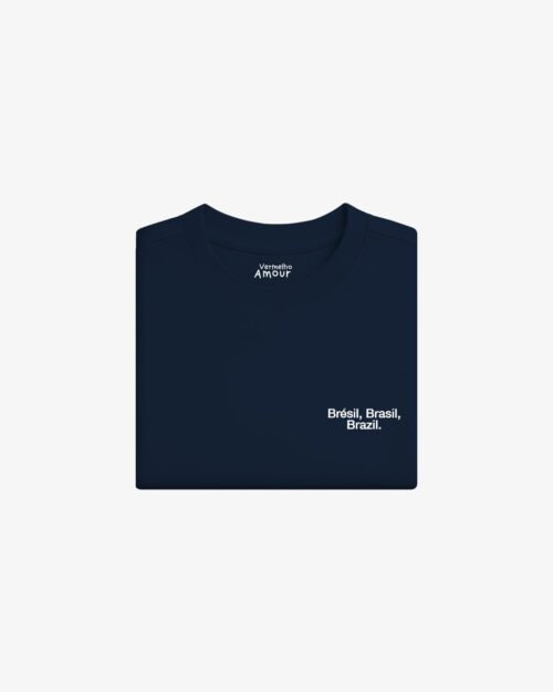 Camiseta Comfort Brésil, Brasil, Brazil - Azul Marín Camiseta Comfort Brésil, Brasil, Brazil - Azul Marín