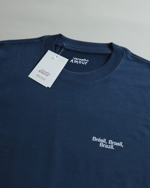 Camiseta Comfort Brésil, Brasil, Brazil - Azul Marín Camiseta Comfort Brésil, Brasil, Brazil - Azul Marín