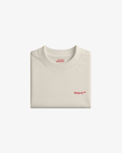 Camiseta Heavyweight He(art)™ - Off-White Camiseta Heavyweight He(art)™ - Off-White
