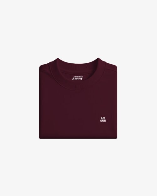 Camiseta Heavyweight Amour - Marsala Camiseta Heavyweight Amour - Marsala