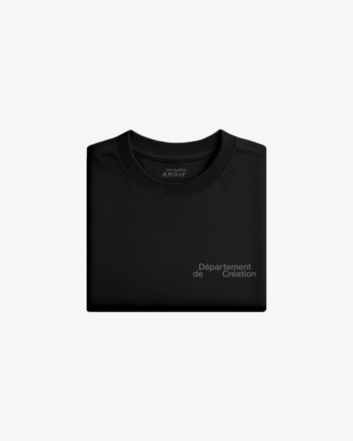 Camiseta Comfort Département de Création Refletivo - Preta Camiseta Comfort Département de Création Refletivo - Preta