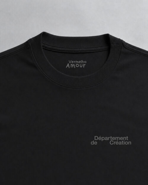 Camiseta Comfort Département de Création Refletivo - Preta Camiseta Comfort Département de Création Refletivo - Preta