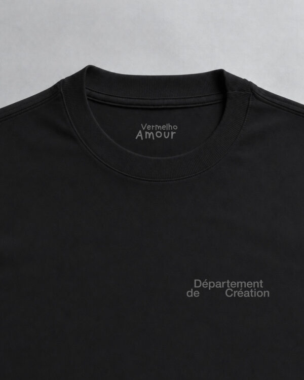 Camiseta Comfort Département de Création Refletivo - Preta