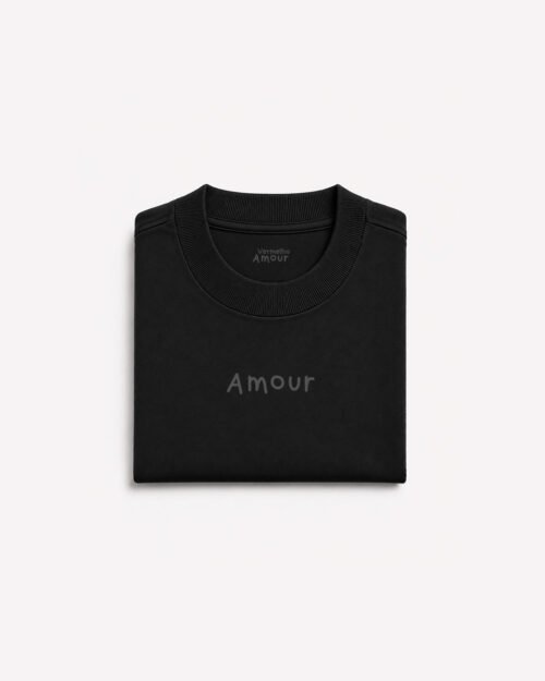 Camiseta Club Amour Refletivo Aurora - Preta Camiseta Club Amour Refletivo Aurora - Preta