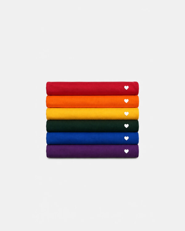 Kit Camiseta Basique Coração - Arco-íris Kit Camiseta Basique Coração - Arco-íris