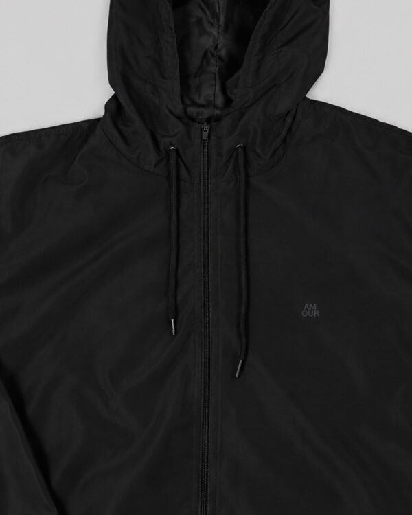 Jaqueta Windbreaker Amour Refletivo Aurora - Preto